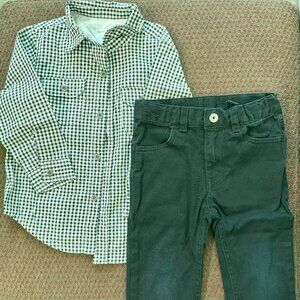 Calvin Klein Toddler Outfit 2T Boys Dress Clothes Set